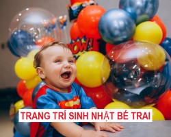 Trang Trí Sinh Nhật Cho Bé Trai