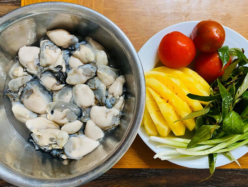 Cách làm ruột hàu nấu canh chua